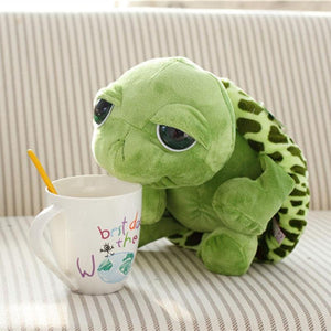 Planet Gates 20CM Cute Baby Super Green Big Eyes Stuffed Tortoise Turtle Animal Plush Baby Toy Gift