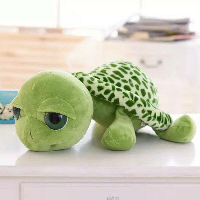 Planet Gates 20CM Cute Baby Super Green Big Eyes Stuffed Tortoise Turtle Animal Plush Baby Toy Gift