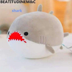 Planet Gates 20cm / grey shark Cute Dolphin, Seals, Walruses, Killer Whales, Whale Sharks Plush Toys, Ocean Alliance Foam Particles Children Doll Dolls