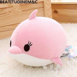 Planet Gates 20cm / pink dolphin Cute Dolphin, Seals, Walruses, Killer Whales, Whale Sharks Plush Toys, Ocean Alliance Foam Particles Children Doll Dolls