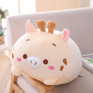 Planet Gates 20cm / S2 9 Styles Animal Dinosaur Pig Cat Bear Cute Plush Toy Soft Cartoon Panda Hamster Elephant Deer Stuffed Doll For Baby Pillow Gift