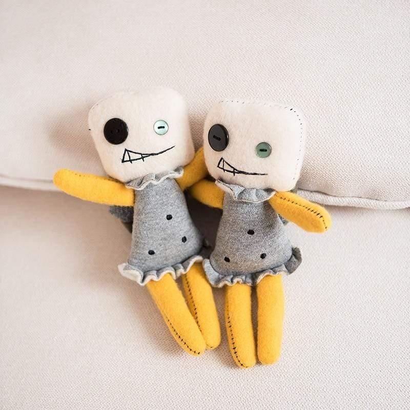 20cm TV Lovely It’S Okay To Not Be Okay Nightmare Doll Plush Korean Mini Nightmare Stuffed Toy Children Kids Toy Birthday Gift (White 20cm)