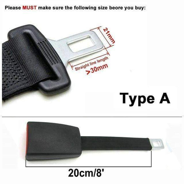 Planet Gates 20cm Type A E24 Safe Certified Rigid Stem Seat Belt Extenders For Cars Safety Belt Clip Extension for Children's Car Seats Black Gray Beige