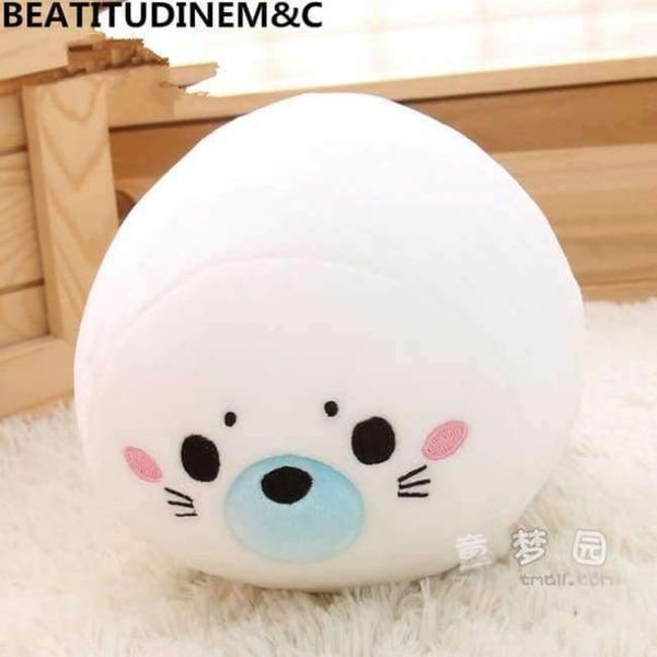Planet Gates 20cm / white seal Cute Dolphin, Seals, Walruses, Killer Whales, Whale Sharks Plush Toys, Ocean Alliance Foam Particles Children Doll Dolls