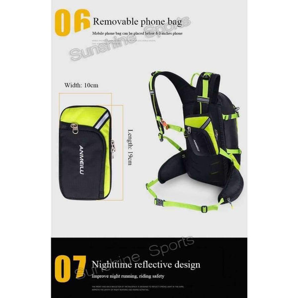 Planet Gates 20L Sports Bag Waterproof Nylon Camping Climbing Bag Rucksack Outdoor Travel Hiking Cycling Backpack Rain Cover 4 Colors