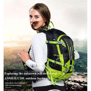 Planet Gates 20L Sports Bag Waterproof Nylon Camping Climbing Bag Rucksack Outdoor Travel Hiking Cycling Backpack Rain Cover 4 Colors