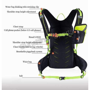 Planet Gates 20L Sports Bag Waterproof Nylon Camping Climbing Bag Rucksack Outdoor Travel Hiking Cycling Backpack Rain Cover 4 Colors