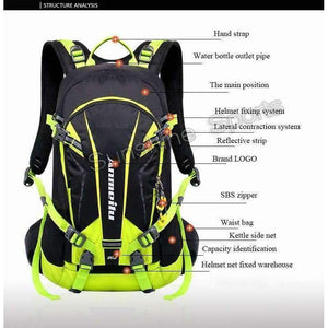 Planet Gates 20L Sports Bag Waterproof Nylon Camping Climbing Bag Rucksack Outdoor Travel Hiking Cycling Backpack Rain Cover 4 Colors