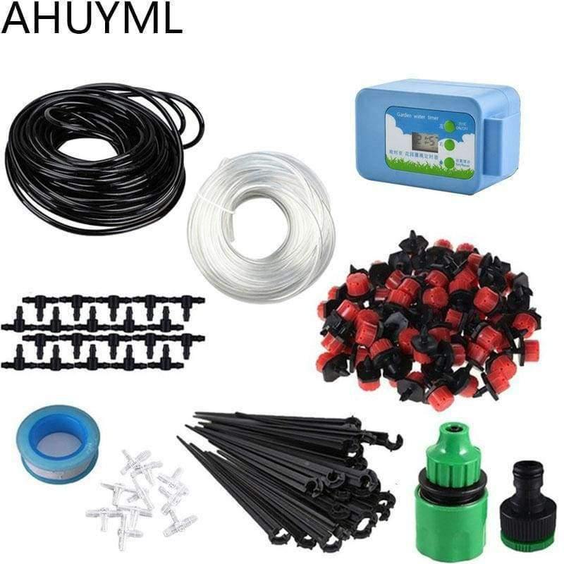 Planet Gates 20M Automatic Watering Device Intelligent Controller DIY Micro Drip Irrigation System Water Pump Set Gardening Supplies Garden