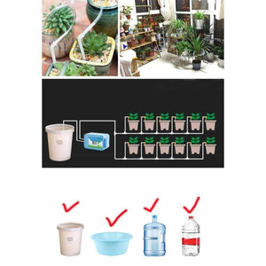 Planet Gates 20M Automatic Watering Device Intelligent Controller DIY Micro Drip Irrigation System Water Pump Set Gardening Supplies Garden