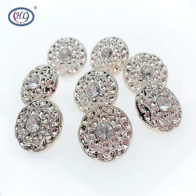 Planet Gates 20MM 10PCS/30PCS New Overcoat  Buttons Sweater Buttons With Rhinestones DIY Apparel Sewing Accessories