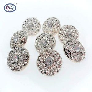 Planet Gates 20MM 10PCS/30PCS New Overcoat  Buttons Sweater Buttons With Rhinestones DIY Apparel Sewing Accessories