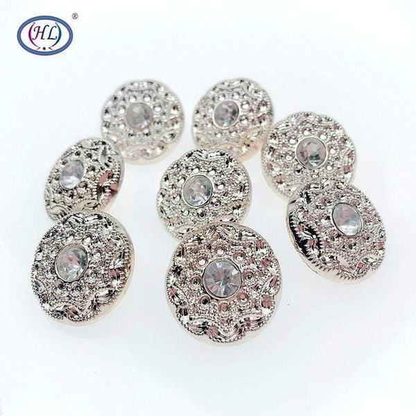 Planet Gates 20MM 10PCS/30PCS New Overcoat  Buttons Sweater Buttons With Rhinestones DIY Apparel Sewing Accessories