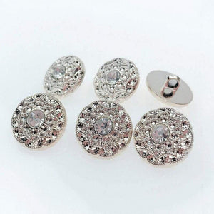Planet Gates 20MM 10PCS/30PCS New Overcoat  Buttons Sweater Buttons With Rhinestones DIY Apparel Sewing Accessories