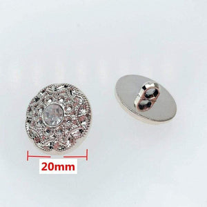 Planet Gates 20MM 10PCS/30PCS New Overcoat  Buttons Sweater Buttons With Rhinestones DIY Apparel Sewing Accessories
