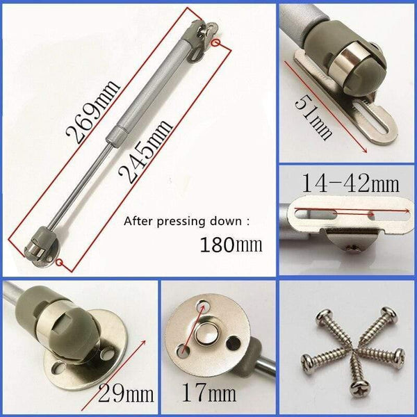 20N-300N Furniture Hinge Kitchen Cabinet Door Lift Pneumatic Support Hydraulic Gas Spring Stay Hold Pneumatic hardware
