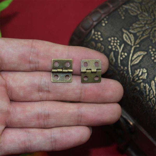 20pcs 13 * 12mm Promotion Cabinet Hinges Bisagras Para Muebles Blum Antique Wooden Gift Box Hinge Special Small Metal