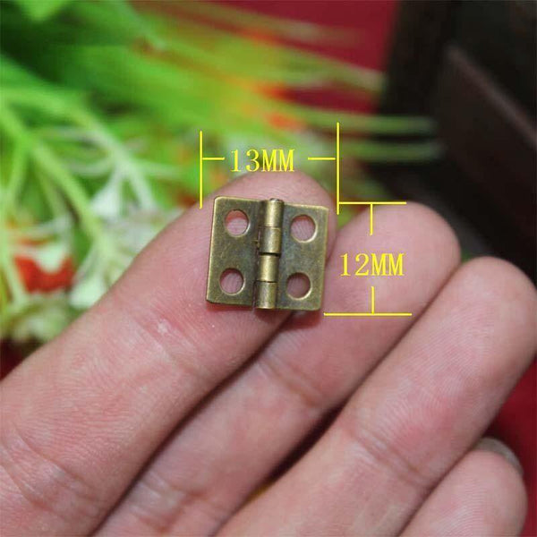 20pcs 13 * 12mm Promotion Cabinet Hinges Bisagras Para Muebles Blum Antique Wooden Gift Box Hinge Special Small Metal