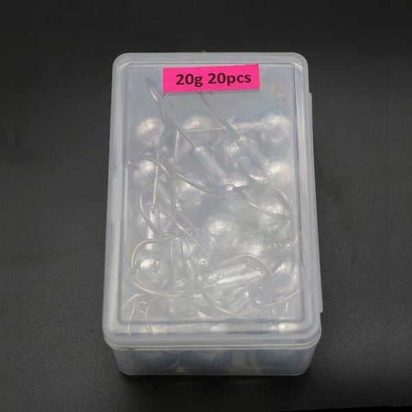 Planet Gates 20pcs 20g 50pcs Jig Head Fishhooks Carbon Steel Fishing Hook 1-20g Lead Jig Hooks For Soft Lure Fishing Accessories YG24