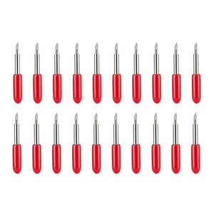 Planet Gates 20Pcs 45 degree 1 set Roland Cricut Plotter Blade 30/45/60 Degrees Knife Cutter Blades Vinyl Cutter Offset Knife Replacement Carving Tool