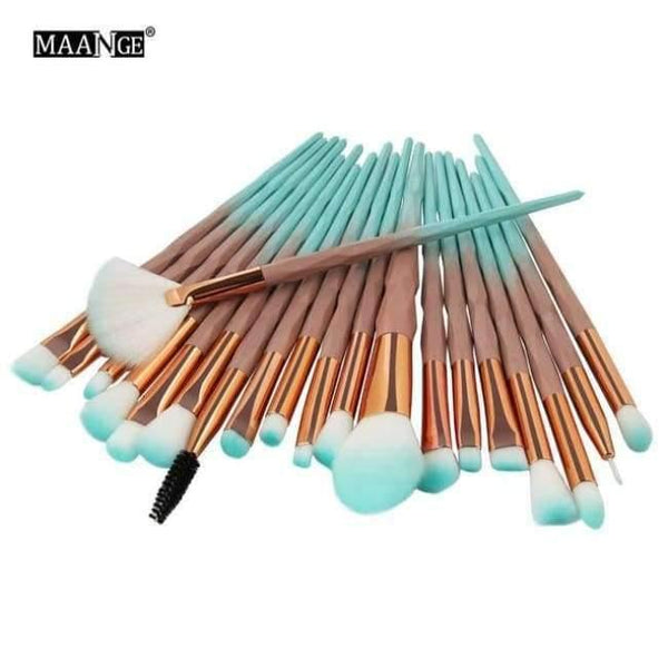Planet Gates 20pcs 5-20Pcs Diamond Makeup Brushes Set Fan Powder Foundation Blush Eye shadow Lip Cosmetic Beautiful Make Up Brush Tools