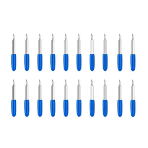 Planet Gates 20Pcs 60 degree 1 set Roland Cricut Plotter Blade 30/45/60 Degrees Knife Cutter Blades Vinyl Cutter Offset Knife Replacement Carving Tool