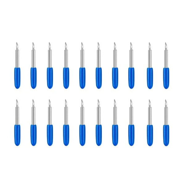 Planet Gates 20Pcs 60 degree 1 set Roland Cricut Plotter Blade 30/45/60 Degrees Knife Cutter Blades Vinyl Cutter Offset Knife Replacement Carving Tool