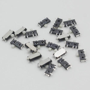 Planet Gates 20PCS 7 Pin Mini Slide Switch On-OFF 2Position Micro Slide Toggle Switch 1P2T H=1.5MM Miniature Horizontal Slide Switch SMD