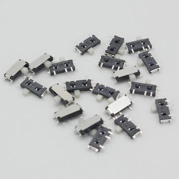 Planet Gates 20PCS 7 Pin Mini Slide Switch On-OFF 2Position Micro Slide Toggle Switch 1P2T H=1.5MM Miniature Horizontal Slide Switch SMD