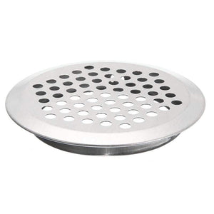 20pcs Air Vent Grille Cupboard Exhaust Ventilation Grille Set Stainless Steel Slotted Grille For Wardrobe Air Circulation Parts