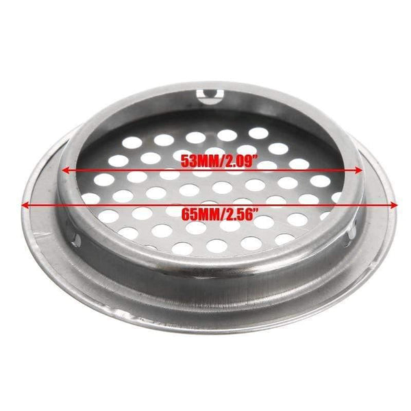 20pcs Air Vent Grille Cupboard Exhaust Ventilation Grille Set Stainless Steel Slotted Grille For Wardrobe Air Circulation Parts