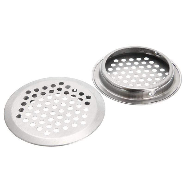 20pcs Air Vent Grille Cupboard Exhaust Ventilation Grille Set Stainless Steel Slotted Grille For Wardrobe Air Circulation Parts