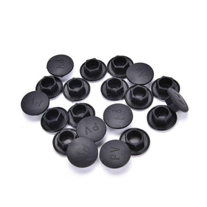 20PCS Black Hex Socket Allen Bolt Screw Nut Hexagon Head Cover Cap Protector Fasteners Screws Covers Caps M5-M24