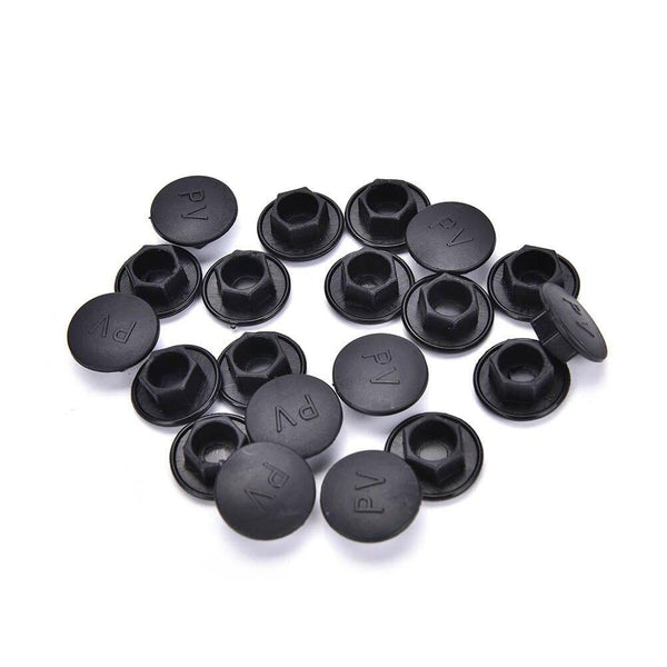 20PCS Black Hex Socket Allen Bolt Screw Nut Hexagon Head Cover Cap Protector Fasteners Screws Covers Caps M5-M24
