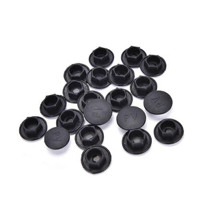 20PCS Black Hex Socket Allen Bolt Screw Nut Hexagon Head Cover Cap Protector Fasteners Screws Covers Caps M5-M24