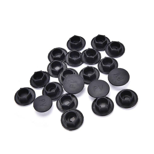 20PCS Black Hex Socket Allen Bolt Screw Nut Hexagon Head Cover Cap Protector Fasteners Screws Covers Caps M5-M24