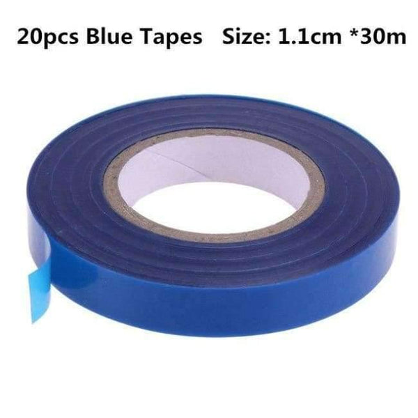 Planet Gates 20pcs Blue Tapes Labor Saving Plant Branch Handle Tying Binding Machine Flower Vegetable Binding Nails Tapes Grafting Gardening Tools