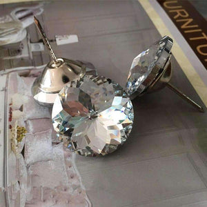 Planet Gates 20Pcs Diamond Pattern Crystal Upholstery Nail Button Tacks Studs Pins 20/25/30mm Dia Sofa Wall Decoration Furniture Accessory