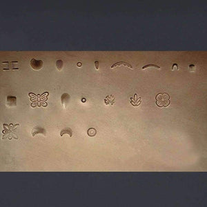 Planet Gates 20pcs DIY Leather Working Saddle Stamping Tools Set for Leathercraft Working Carving Handmade Art Carving Hammer Cowhide Tool