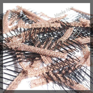 Planet Gates 20pcs hair clips in human hair extension and  hair clip for wigs small wire spring comb for wig/hair weft