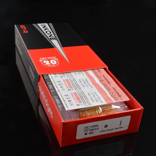 Planet Gates 20pcs INKONE Disposable tattoo cartridge needles Permanent Makeup machine sterile Needle 0601rl 0801rl 0.25mm suit to pmu