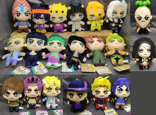 Planet Gates 20pcs Jojos Bizarre Adventure Giorno Narancia Mista Buccellati Abbacchio Fugo Yoshikage Kira Rohan Kishibe Josuke plush toy doll
