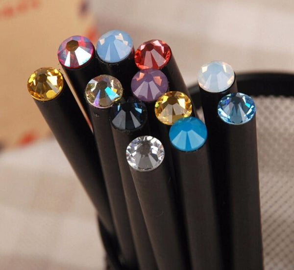 Planet Gates 20pcs/lot Black Wood Pencil HB Diamond Standard Pencil For Drawing Painting Supplies Office stationery