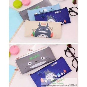 Planet Gates 20pcs/lot Japan Cartoon Totoro series Canvas Pencil bag/Pen Pencils & Writing Supplies Office & School Stationery wholesale