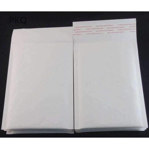 Planet Gates 20pcs/lot Mailers Padded Shipping Envelope With Bubble Mailing Bag Business Supplies White kraft paper Courier bags