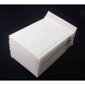 Planet Gates 20pcs/lot Mailers Padded Shipping Envelope With Bubble Mailing Bag Business Supplies White kraft paper Courier bags