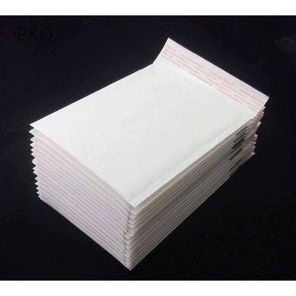 Planet Gates 20pcs/lot Mailers Padded Shipping Envelope With Bubble Mailing Bag Business Supplies White kraft paper Courier bags