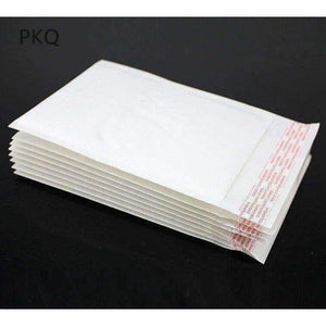 Planet Gates 20pcs/lot Mailers Padded Shipping Envelope With Bubble Mailing Bag Business Supplies White kraft paper Courier bags