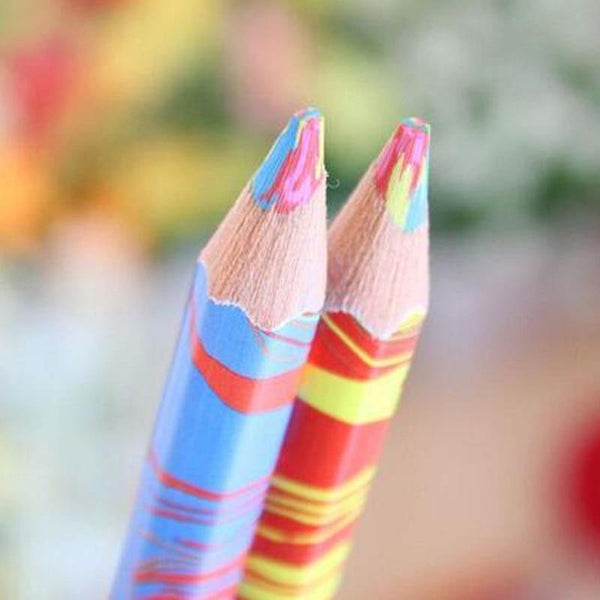 Planet Gates 20pcs/lot Mixed Colors Rainbow Pencil Art Drawing Pencils Writing Sketches Children Graffiti
