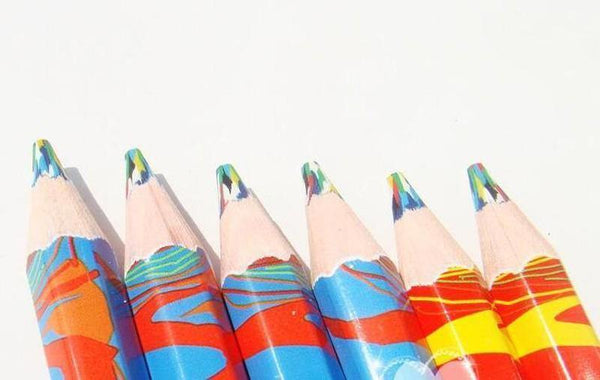 Planet Gates 20pcs/lot Mixed Colors Rainbow Pencil Art Drawing Pencils Writing Sketches Children Graffiti